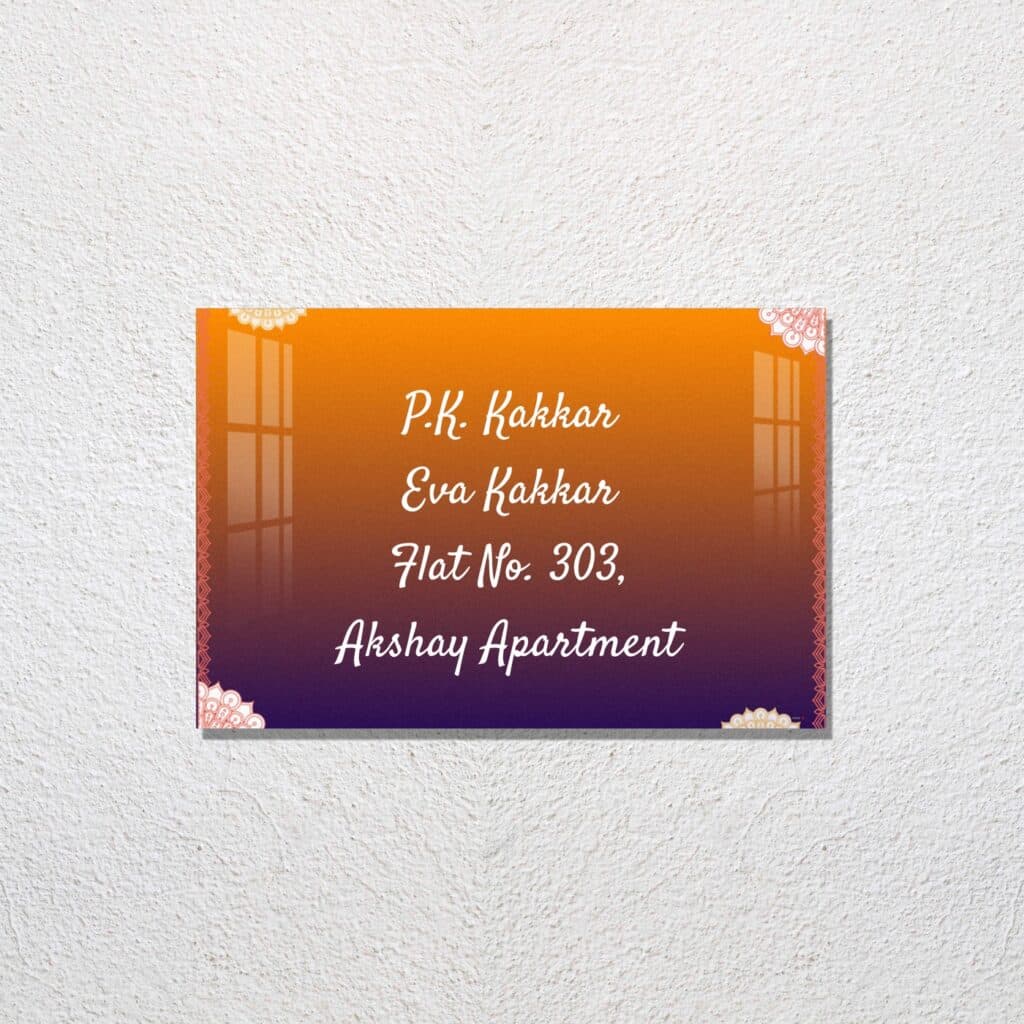 Sunset Vista Acrylic Name Plate